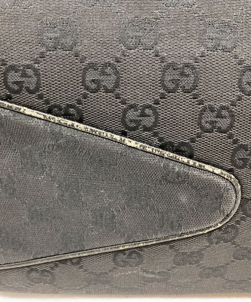 GUCCI（グッチ）GUCCI (グッチ) GGキャンバストートバッグ ブラックの古着・服飾アイテム