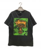 stussyステューシー）の古着「ワールドツアーTee」｜ブラック
