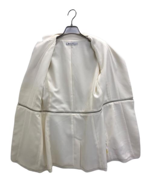 T by ALEXANDER WANG（ティーバイアレキサンダーワン）T by ALEXANDER WANG (ティーバイアレキサンダーワン) ジップジャケット アイボリー サイズ:2の古着・服飾アイテム