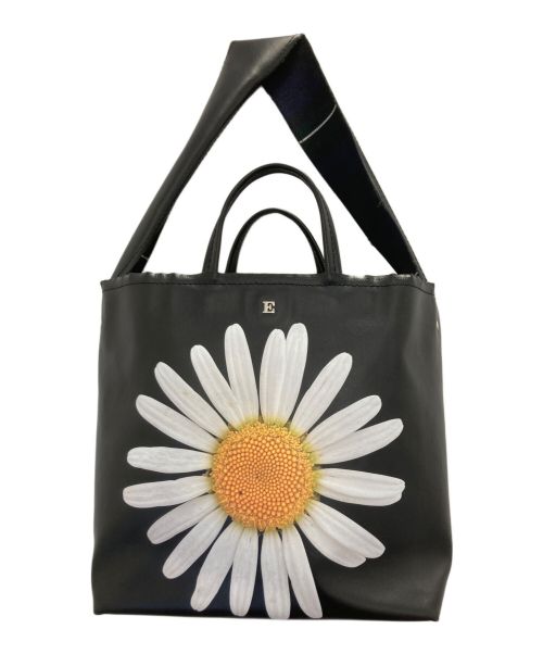 ebagos（エバゴス）ebagos (エバゴス) マーガレットトデイジーハニテイル PVC2wayバッグ ブラックの古着・服飾アイテム