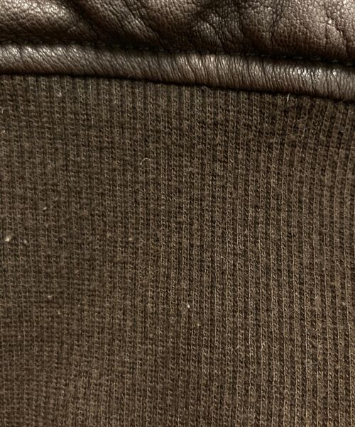 KAZUYUKI KUMAGAI ATTACHMENT（カズユキクマガイ アタッチメント）KAZUYUKI KUMAGAI ATTACHMENT (カズユキクマガイ アタッチメント) ディアスキンジャケット ブラウン サイズ:1の古着・服飾アイテム