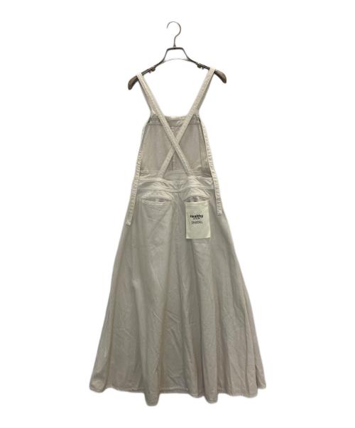 Snidel（スナイデル）Snidel (スナイデル) Healthy DENIM (ヘルシーデニム) ジャンパースカート アイボリー サイズ:FREEの古着・服飾アイテム