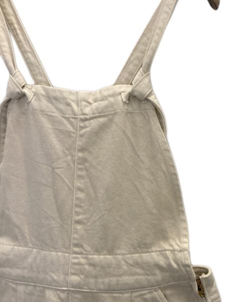 Snidel（スナイデル）Snidel (スナイデル) Healthy DENIM (ヘルシーデニム) ジャンパースカート アイボリー サイズ:FREEの古着・服飾アイテム