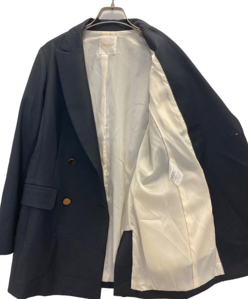 Fleur de lis（フラデリ）Fleur de lis (フラデリ) ウールダブルジャケット ネイビー サイズ:FREEの古着・服飾アイテム