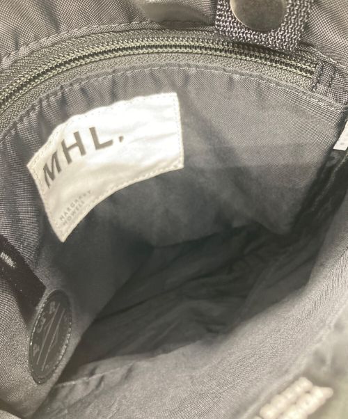 MHL（エムエイチエル）MHL (エムエイチエル) PORTER (ポーター) TWO STUDS SHOULDER BAG ショルダーバッグ ブラックの古着・服飾アイテム