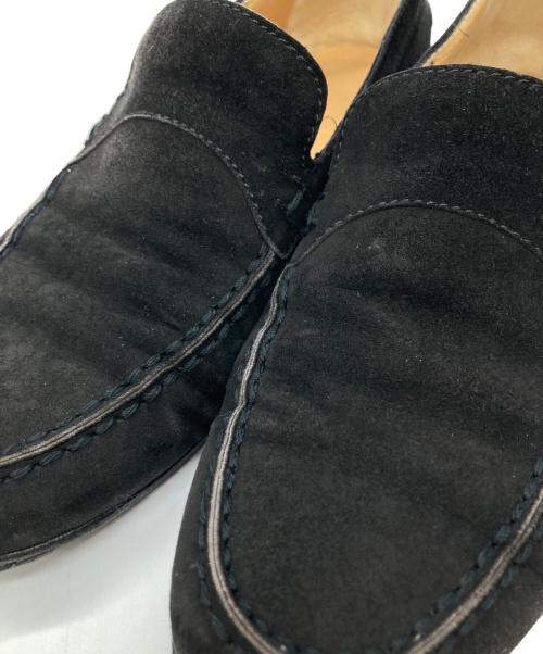 HERMES（エルメス）HERMES (エルメス) スウェードローファー ブラック サイズ:35の古着・服飾アイテム