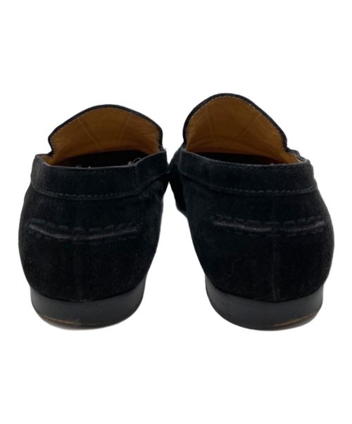 HERMES（エルメス）HERMES (エルメス) スウェードローファー ブラック サイズ:35の古着・服飾アイテム