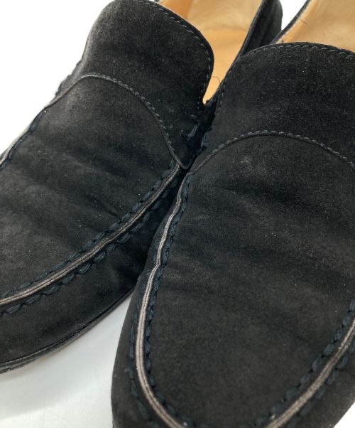 HERMES（エルメス）HERMES (エルメス) スウェードローファー ブラック サイズ:35の古着・服飾アイテム