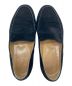 中古・古着 HERMES (エルメス) スウェードローファー ブラック サイズ:35：15000円