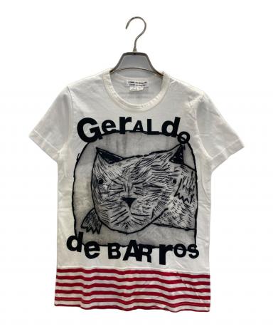 COMME des GARCONS Tシャツ・カットソー XS 白 【古着】【中古】【送料無料】 PLAY COMME des GARCONS Tシャツ・カットソー XS 白 【古着】【中古