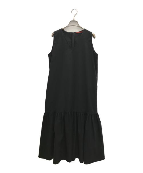 AMARC（アマーク）amarc (アマーク) ノースリーブワンピース ブラック サイズ:Fの古着・服飾アイテム