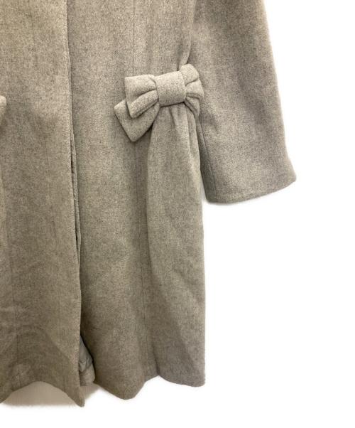 GALLERY VISCONTI（ギャラリービスコンティ）GALLERY VISCONTI (ギャラリービスコンティ) 比翼コート グレー サイズ:2の古着・服飾アイテム