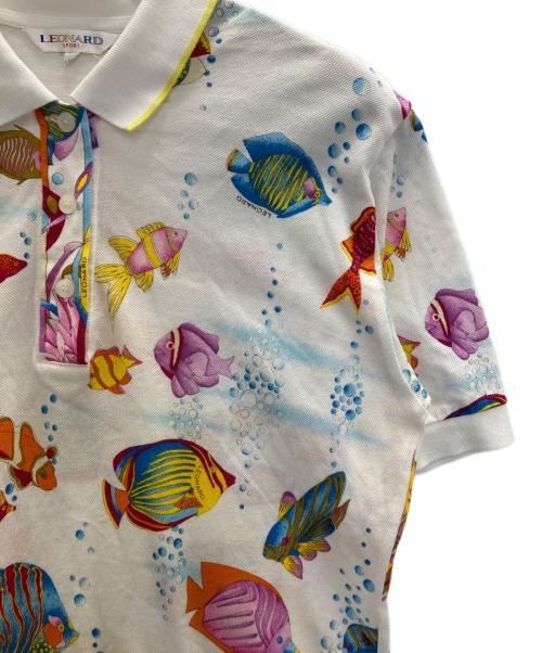 LEONARD（レオナール）LEONARD (レオナール) ポロシャツ ホワイト サイズ:Ⅿの古着・服飾アイテム