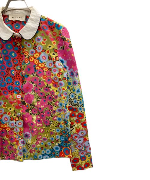 MARNI（マルニ）MARNI (マルニ) 総柄丸襟シャツ マルチカラー サイズ:38の古着・服飾アイテム