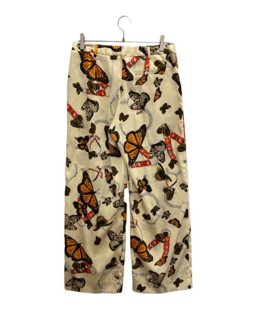 PT TORINO（ピーティートリノ）PT TORINO (ピーティートリノ) バタフライ総柄パンツ アイボリー サイズ:44の古着・服飾アイテム