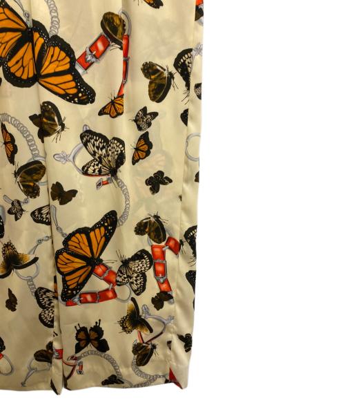 PT TORINO（ピーティートリノ）PT TORINO (ピーティートリノ) バタフライ総柄パンツ アイボリー サイズ:44の古着・服飾アイテム