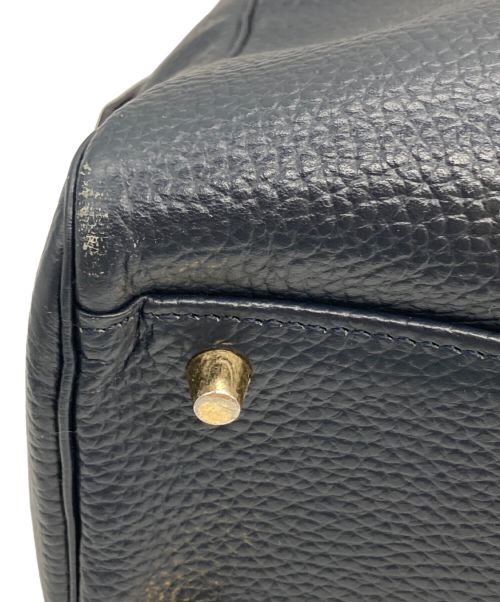 jmc（ジェイエムシー）JMC (ジェイエムシー) レザーブリーフケース ネイビーの古着・服飾アイテム