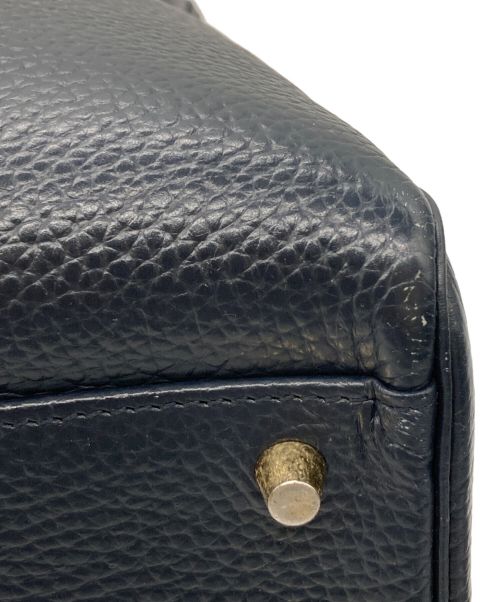 jmc（ジェイエムシー）JMC (ジェイエムシー) レザーブリーフケース ネイビーの古着・服飾アイテム