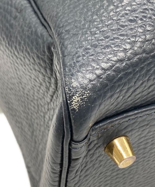 jmc（ジェイエムシー）JMC (ジェイエムシー) レザーブリーフケース ネイビーの古着・服飾アイテム