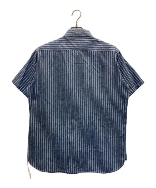 SUGAR CANE（シュガーケーン）SUGAR CANE (シュガーケーン) シャンブレーストライプワークシャツ インディゴ サイズ:Ⅼの古着・服飾アイテム