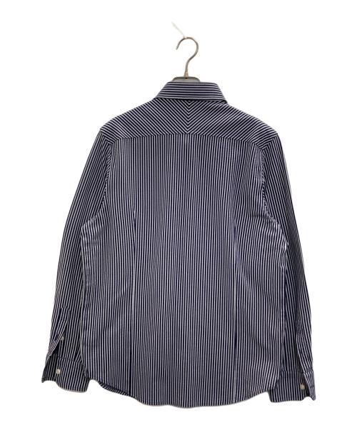 DESIGNWORKS（デザインワークス）DESIGNWORKS (デザインワークス) シャツ ネイビー×ホワイト サイズ:48の古着・服飾アイテム