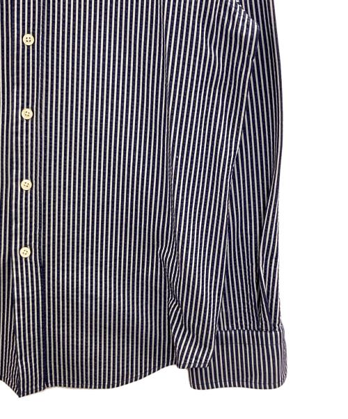 DESIGNWORKS（デザインワークス）DESIGNWORKS (デザインワークス) シャツ ネイビー×ホワイト サイズ:48の古着・服飾アイテム