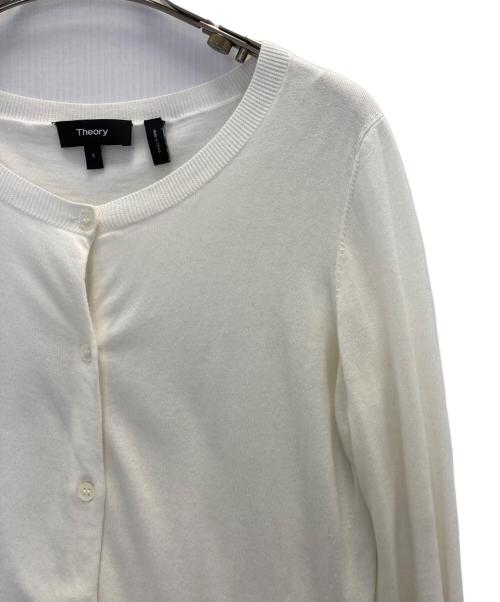 theory（セオリー）theory (セオリー) カーディガン ホワイト サイズ:Sの古着・服飾アイテム