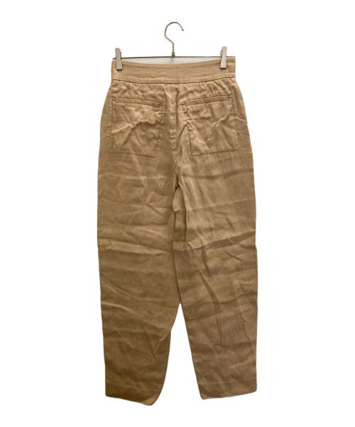 ebure（エブール）EBURE (エブール) リネンパンツ ベージュ サイズ:38の古着・服飾アイテム