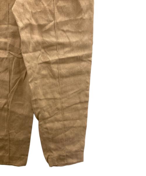 ebure（エブール）EBURE (エブール) リネンパンツ ベージュ サイズ:38の古着・服飾アイテム