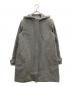 theory luxe（セオリーリュクス）の古着「フーデッド比翼コート」｜グレー