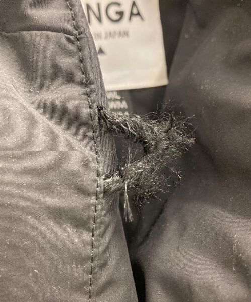 NANGA（ナンガ）NANGA (ナンガ) 比翼ダウンコート ブラック サイズ:Lの古着・服飾アイテム