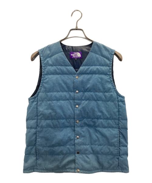 THE NORTHFACE PURPLELABEL（ザ・ノースフェイス パープルレーベル）THE NORTHFACE PURPLELABEL (ザ・ノースフェイス パープルレーベル) インナーダウンベスト インディゴ サイズ:Mの古着・服飾アイテム