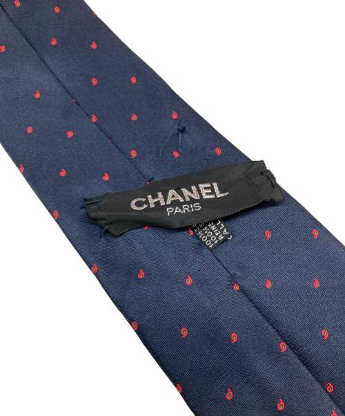 CHANEL（シャネル）CHANEL (シャネル) ネクタイ ネイビー サイズ:FREEの古着・服飾アイテム