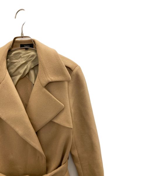 theory（セオリー）theory (セオリー) カシミヤチェスターコート ブラウン サイズ:Sの古着・服飾アイテム