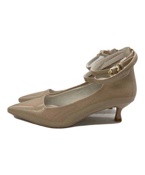 CELFORD（セルフォード）CELFORD (セルフォード) ロゴメタル付きアンクルパンプス ベージュ サイズ:38の古着・服飾アイテム