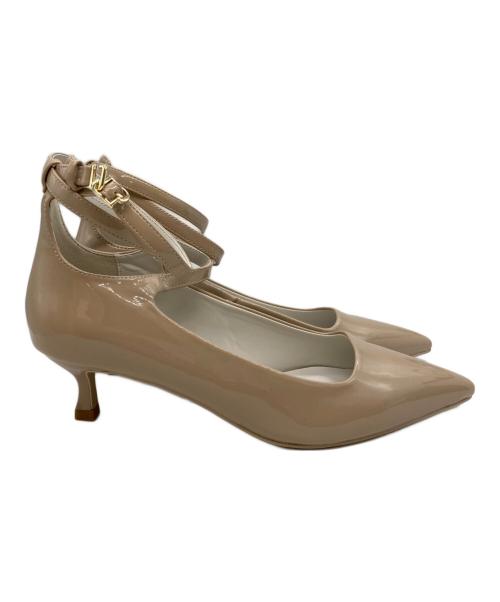 CELFORD（セルフォード）CELFORD (セルフォード) ロゴメタル付きアンクルパンプス ベージュ サイズ:38の古着・服飾アイテム