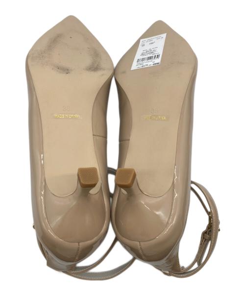 CELFORD（セルフォード）CELFORD (セルフォード) ロゴメタル付きアンクルパンプス ベージュ サイズ:38の古着・服飾アイテム