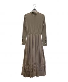 HER LIP TO（ハーリップトゥ）の古着「Wool-Blend Long Dress」｜ベージュ