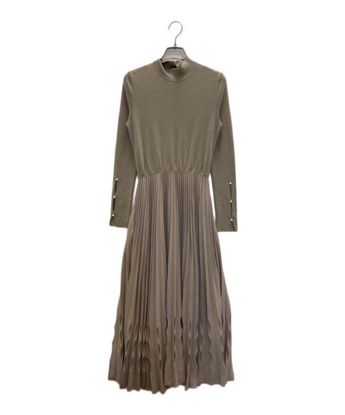 HER LIP TO（ハーリップトゥ）HER LIP TO (ハーリップトゥ) Wool-Blend Long Dress ベージュ サイズ:Mの古着・服飾アイテム
