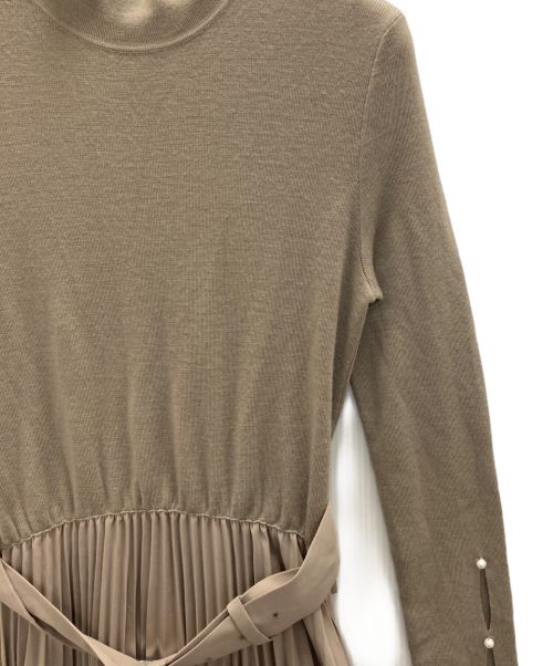 HER LIP TO（ハーリップトゥ）HER LIP TO (ハーリップトゥ) Wool-Blend Long Dress ベージュ サイズ:Mの古着・服飾アイテム