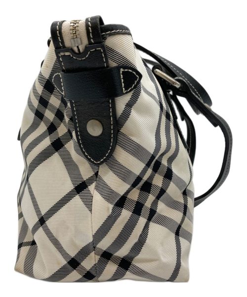 BURBERRY BLUE LABEL（バーバリーロンドンブルーレーベル）BURBERRY BLUE LABEL (バーバリーブルーレーベル) チェックトートバッグ ホワイトの古着・服飾アイテム