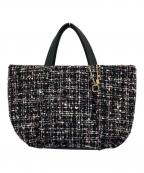 ANTEPRIMA MISTOアンテプリマミスト）の古着「ツイードラメトートバッグ」｜ブラック×ピンク