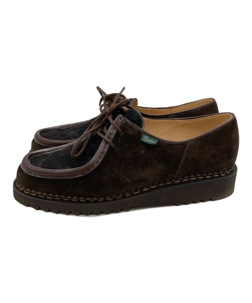 PARABOOT（パラブーツ）PARABOOT (パラブーツ) STRASBURGO (ストラスブルゴ) 別注MICHAEL PONYデッキシューズ ブラウン サイズ:42の古着・服飾アイテム