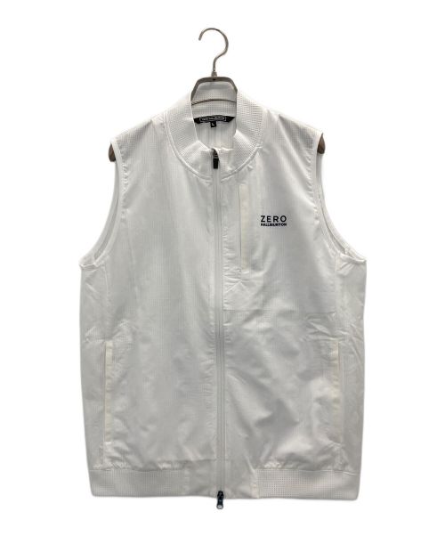 ZERO HALLIBURTON（ゼロ ハリバートン）ZERO HALLIBURTON (ゼロハリバートン) ジップアップベスト ホワイト サイズ:Ⅼの古着・服飾アイテム