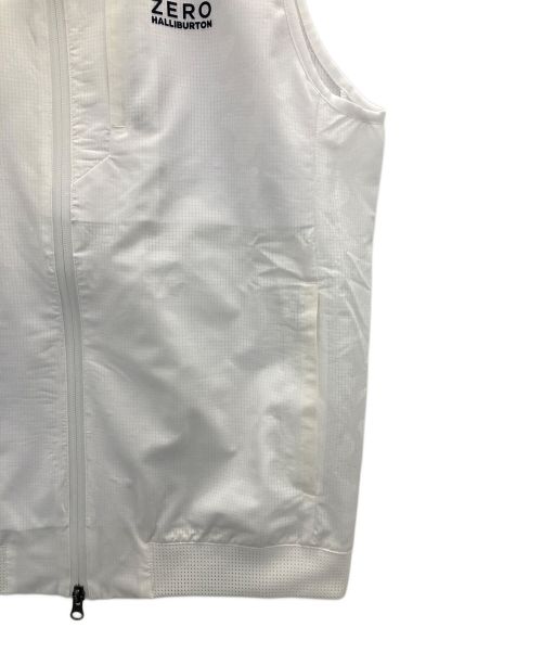 ZERO HALLIBURTON（ゼロ ハリバートン）ZERO HALLIBURTON (ゼロハリバートン) ジップアップベスト ホワイト サイズ:Ⅼの古着・服飾アイテム