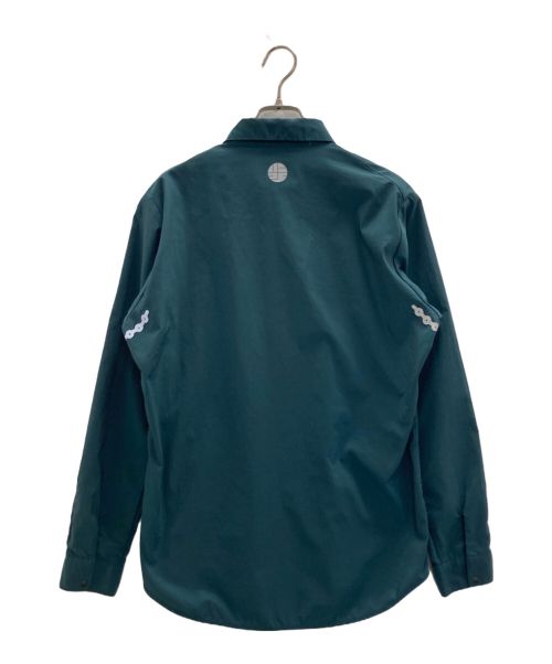 alk phenix（アルクフェニックス）alk phenix (アルクフェニックス) スナップボタンシャツ グリーン サイズ:Mの古着・服飾アイテム