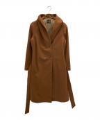 ROSSOロッソ）の古着「カシミヤ混フーデッドコート」｜ブラウン