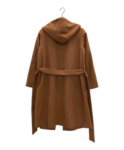 ROSSO（ロッソ）ROSSO (ロッソ) カシミヤ混フーデッドコート ブラウン サイズ:FREEの古着・服飾アイテム