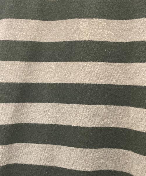 Graphpaper（グラフペーパー）Graphpaper (グラフペーパー) Border S/S Pocket Tee ブラック×グレー サイズ:1の古着・服飾アイテム