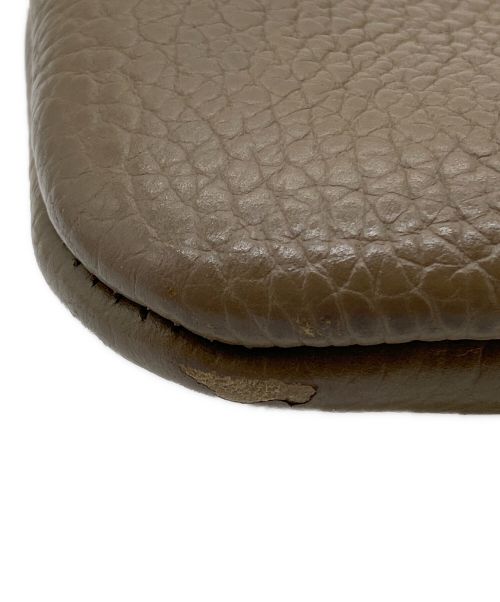 HENDER SCHEME（エンダースキーマ）Hender Scheme (エンダースキーマ) Zaccレザー巾着バッグ ベージュの古着・服飾アイテム